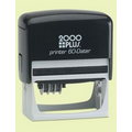 2000Plus Printer Rectangle Self Inking Dater Stamp w/ Date on Left Side (1 1/2"x3")